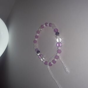 Elegant Pink and Purple Beaded Bracelet